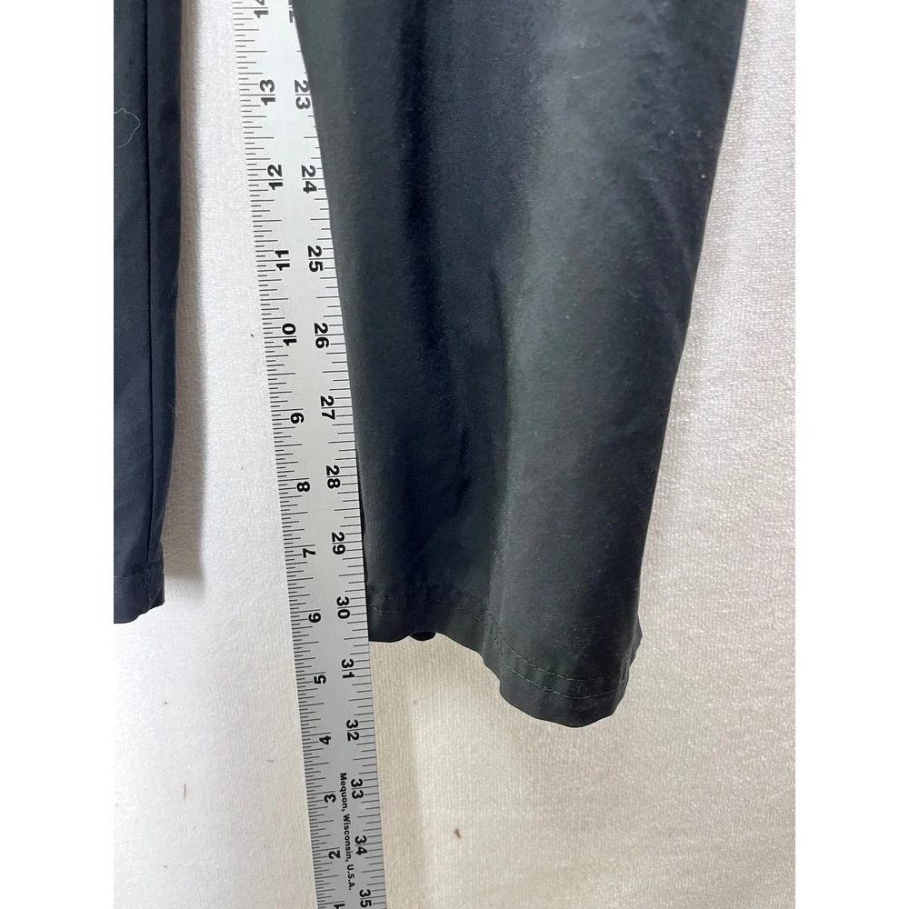 Nike Track Pants Mens M Black Fit Dry Mesh Stripe‎ Zippers joggers 3237